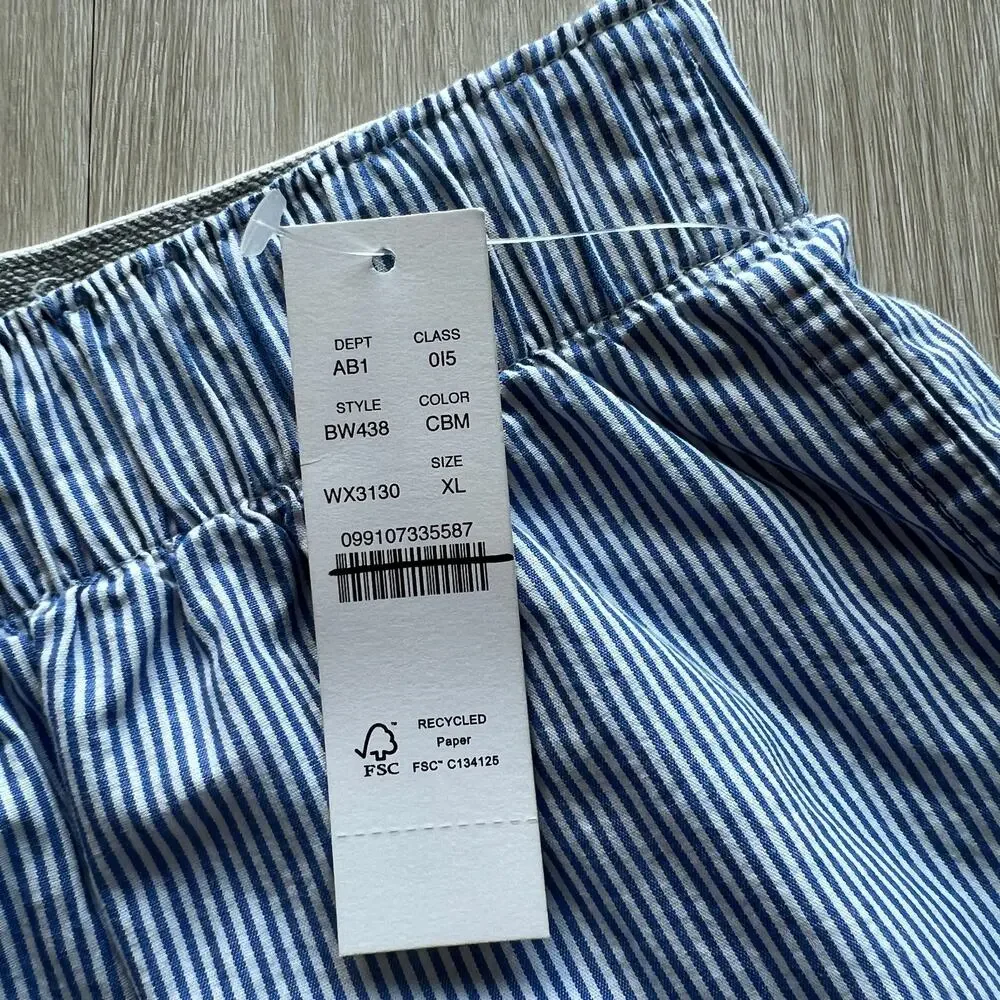 J Crew Mens Patterned Boxers XL Striped BW438